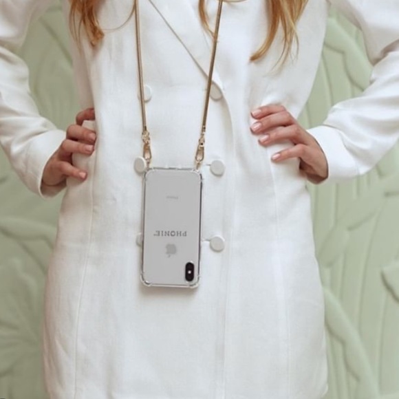 🆕iPhone X phone case with gold chain - Picture 5 of 6